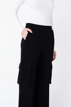 Collection of Wide Knit Pants With Pockets in a gallery layout