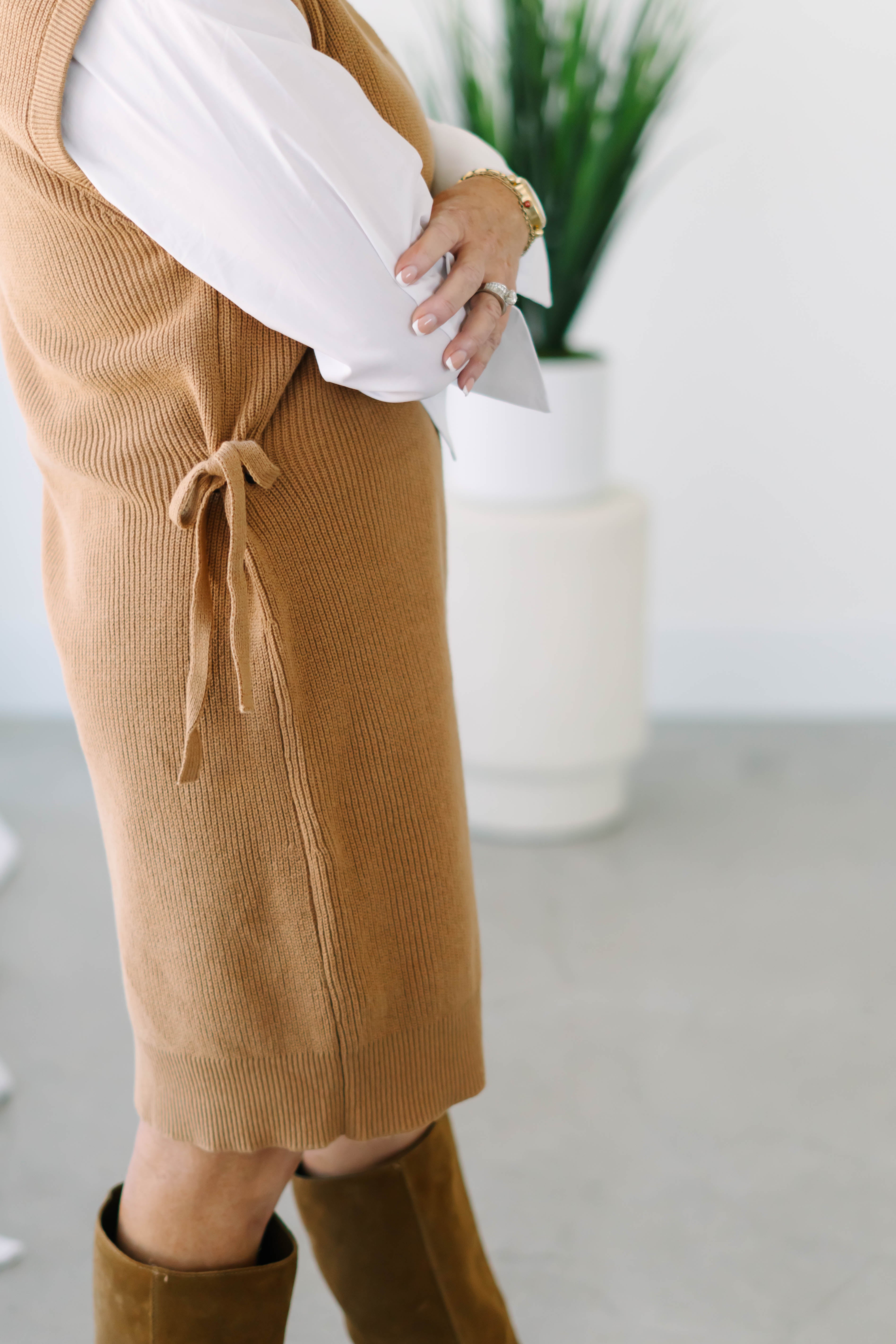 Collection of Ginger Sweater Dress in a gallery layout