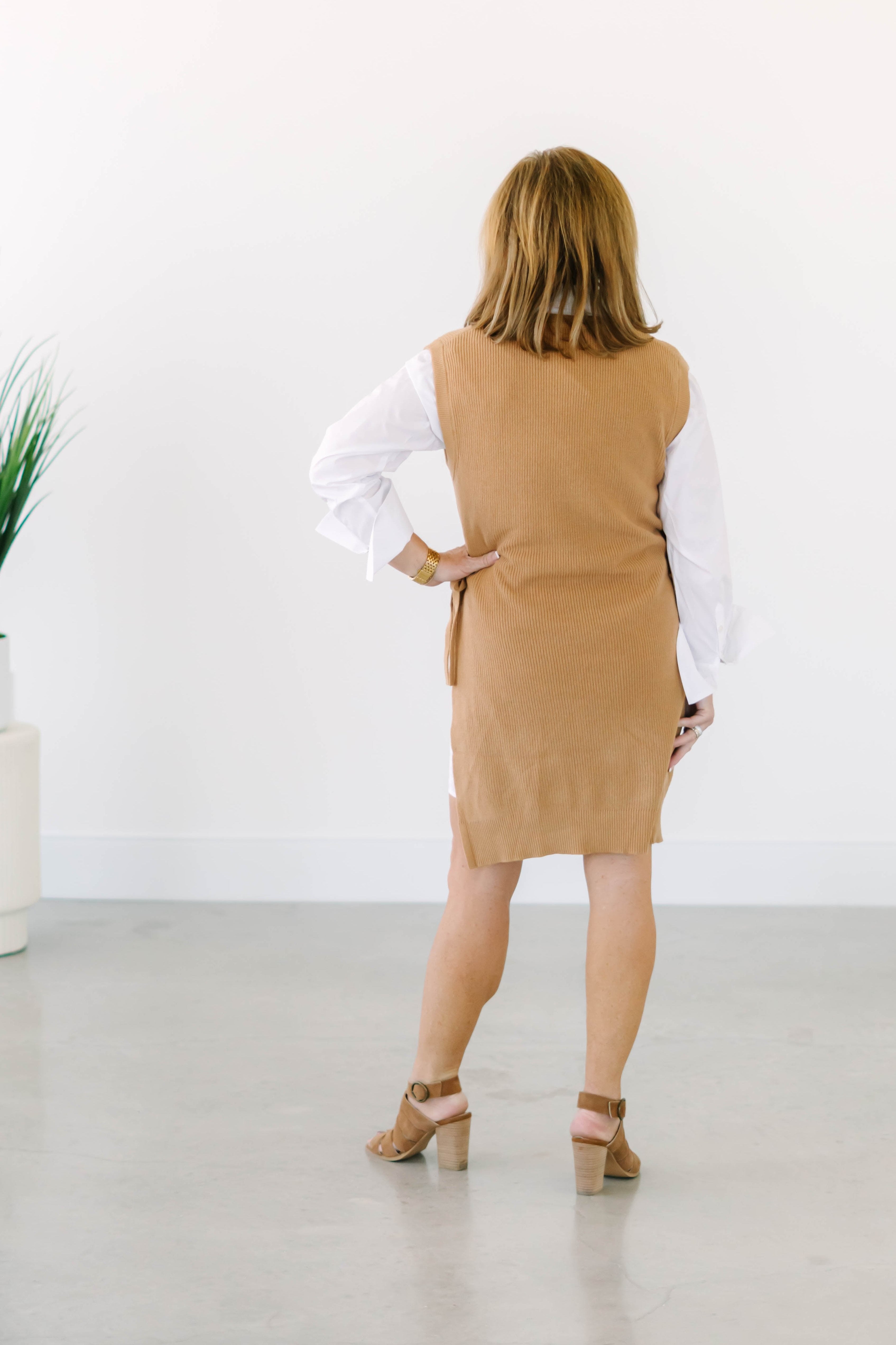 Collection of Ginger Sweater Dress in a gallery layout