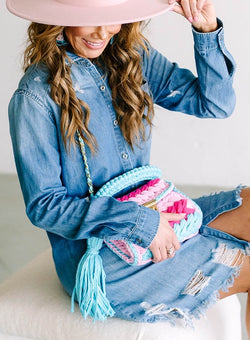 Collection of Rustic Denim Dress in a gallery layout