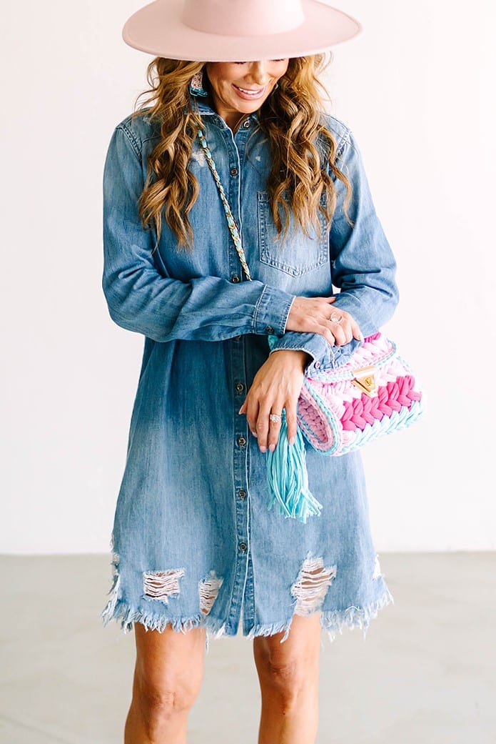 Collection of Rustic Denim Dress in a gallery layout