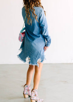 Collection of Rustic Denim Dress in a gallery layout