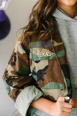 Collection of Josie Bruno Camo Chic Wildcat Jacket in a gallery layout