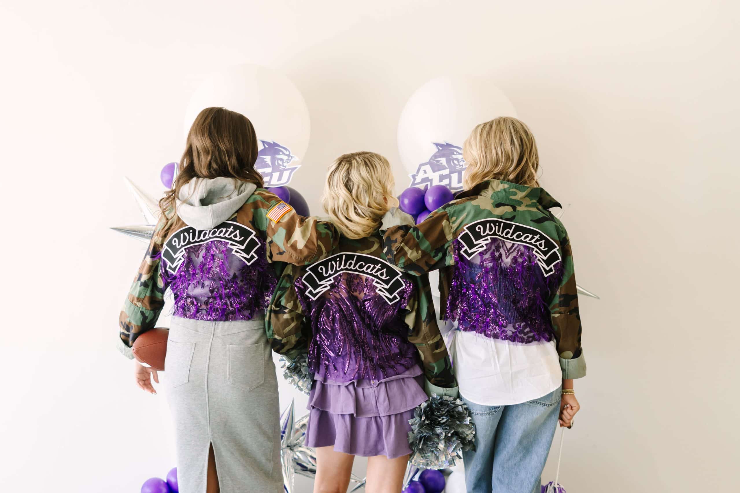 Collection of Josie Bruno Sequin Savage Game Day Jacket in a gallery layout