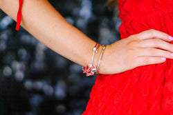 Collection of Texas Tech Cluster Bracelet in a gallery layout