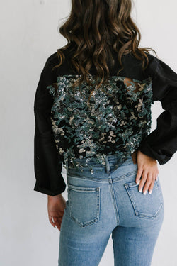 Collection of Josie Bruno Midnight Summer Cropped Jacket in a gallery layout