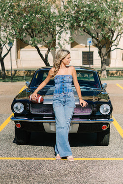 Collection of Blue Jean Bombshell Bustier in a gallery layout