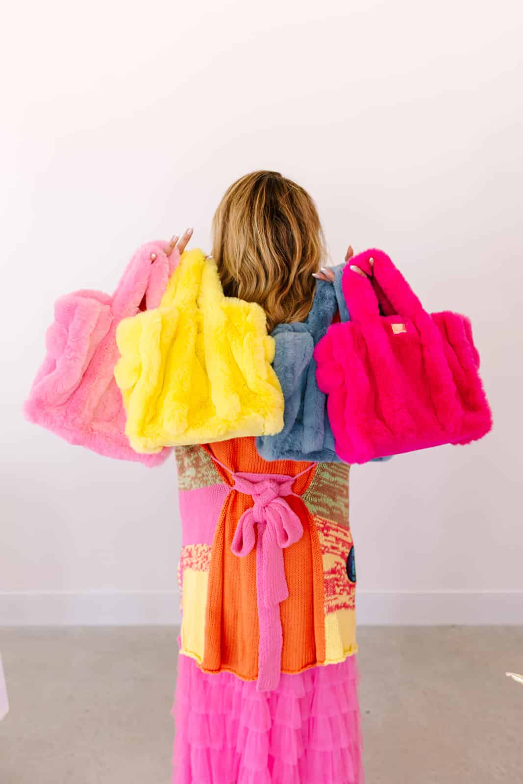 Collection of Faux Fur Tote in a gallery layout