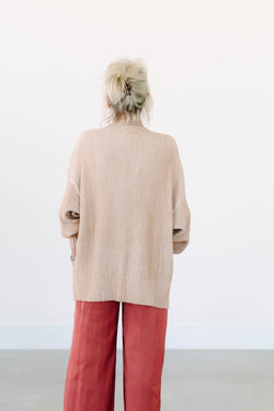 Collection of Soft Sand Knit Cardigan in a gallery layout