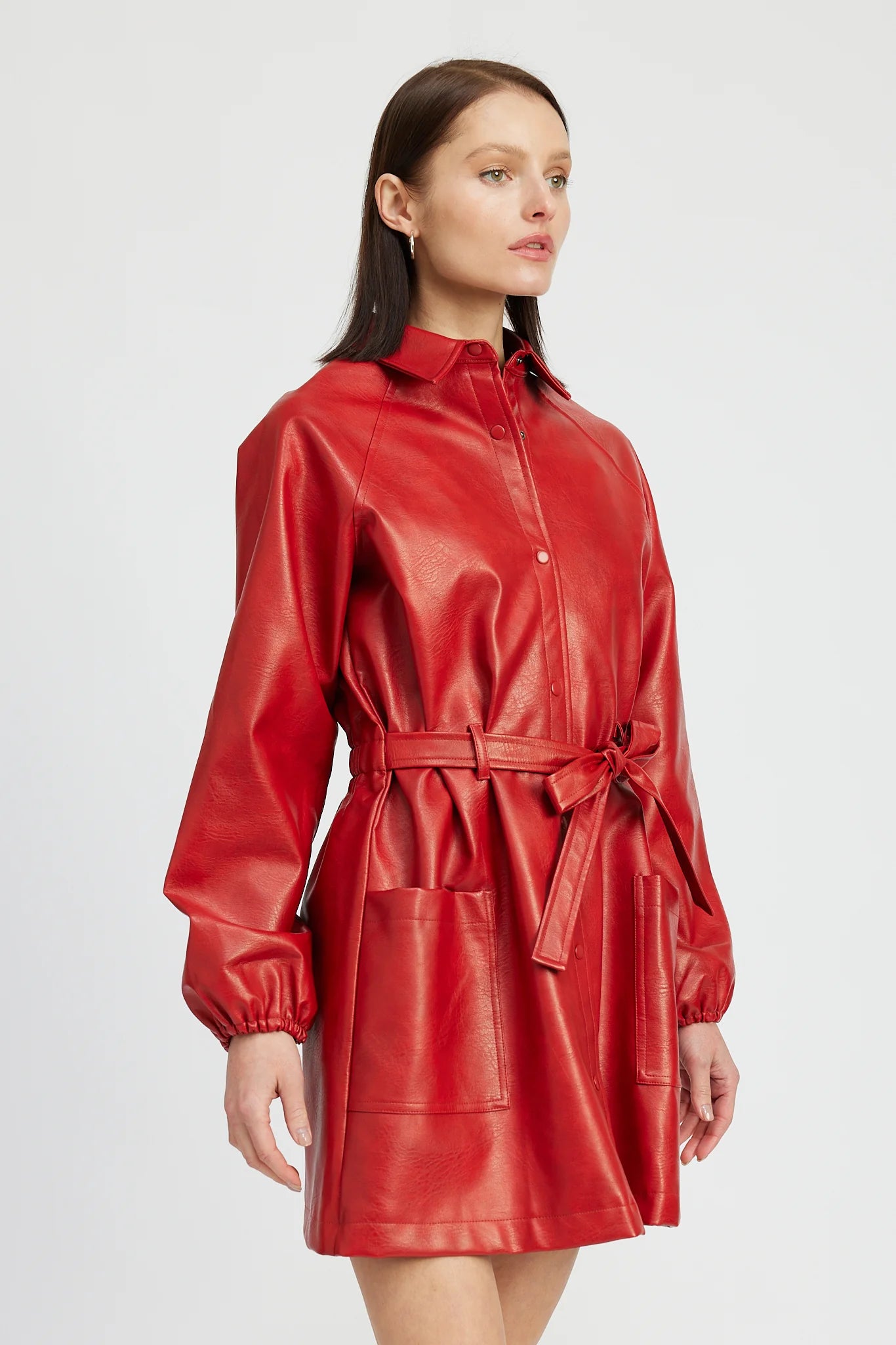 Margo Leather Mini Dress