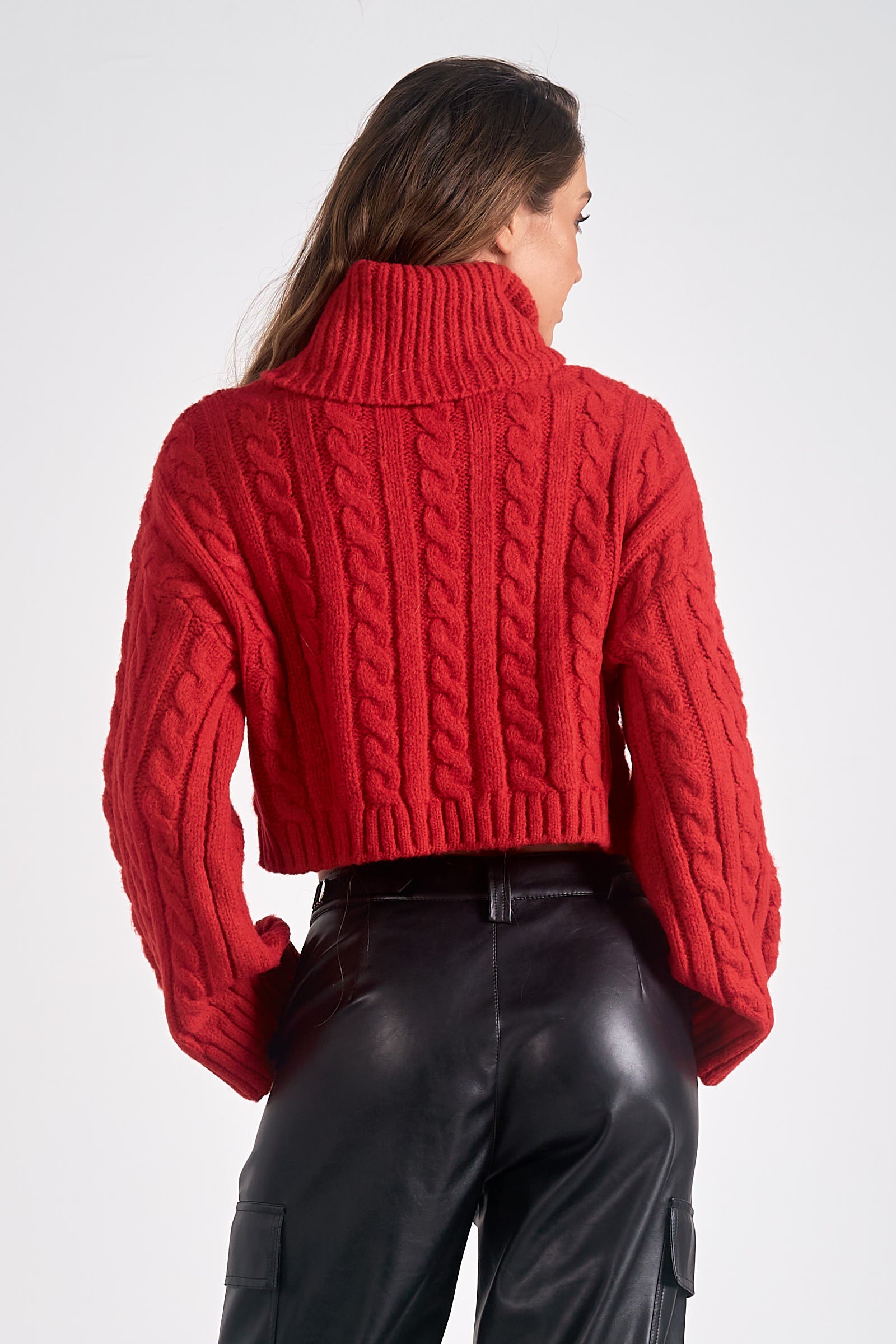 Collection of Crimson Comfort Sweater in a gallery layout