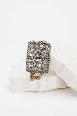 Collection of Smoked Grey Rhinestone Bracelet in a gallery layout