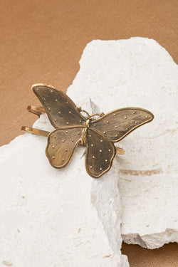 Collection of Brass Wings Butterfly Bangle in a gallery layout