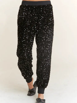 Collection of Sequin Stride Joggers in a gallery layout