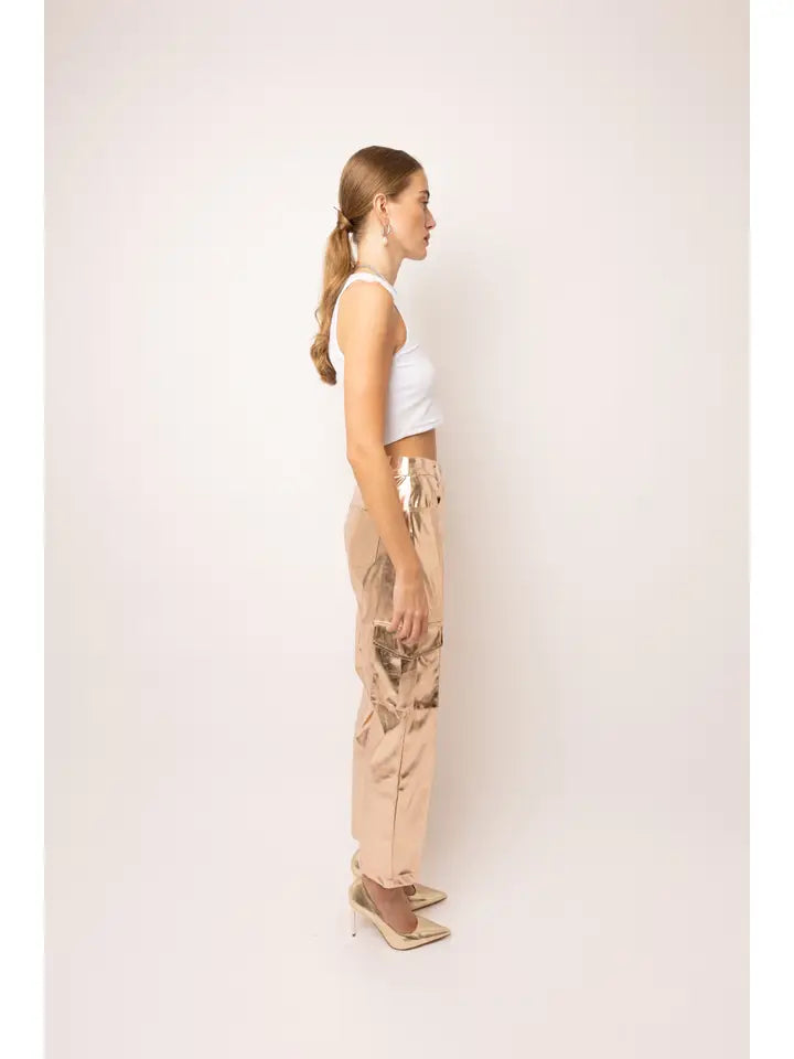 Collection of Metallic Muse Pants in a gallery layout